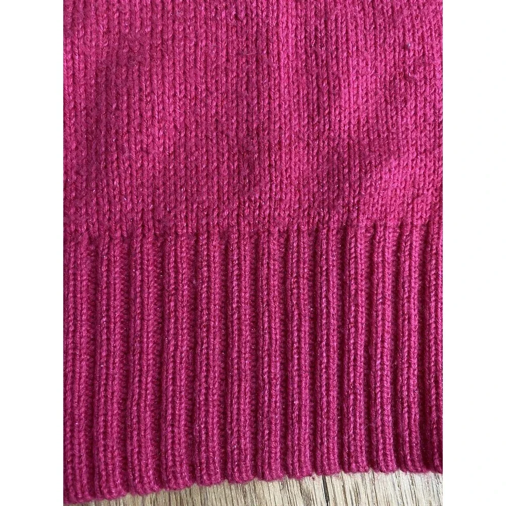 Justice Girl 12 Hot Pink Sequin Sweat Dress Short Sleeve